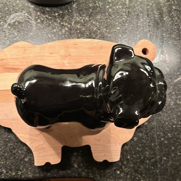 Bulldog Statue Black 8”L x 7”H x 5”W Ceramic Statue New Condition No Defects - Picture 8 of 9